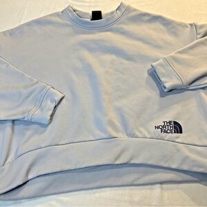 Women's The North Face Dusty Periwinkle Oversized Crew Cropped Size XL